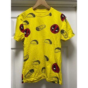 Deadpool Men's T-shirt Small Short Sleeve Cable Chimichanga Taco Marvel